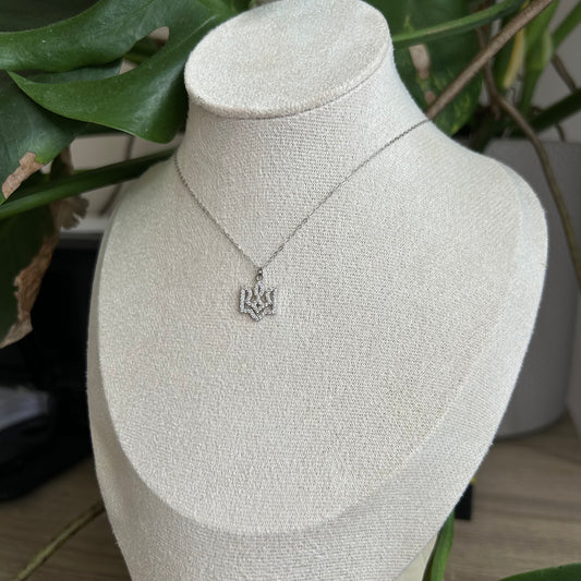 Silver “Tryzub” Pendant — A Symbol of Freedom