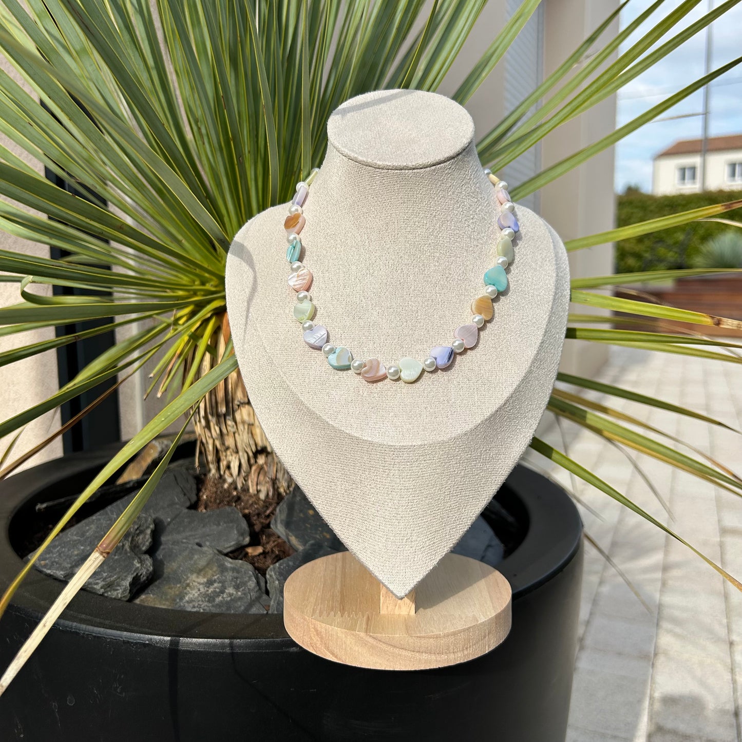 Pearl & Heart Summer Necklace