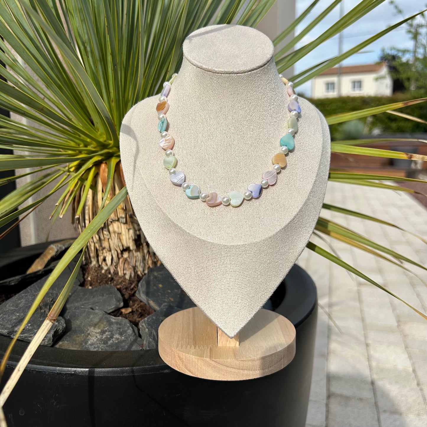 Pearl & Heart Summer Necklace